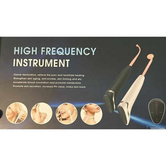 Upgrade High Frequency Facial Wand Anti-Aging Hairgrowth Portable Glass Wand - Picture 7 of 8